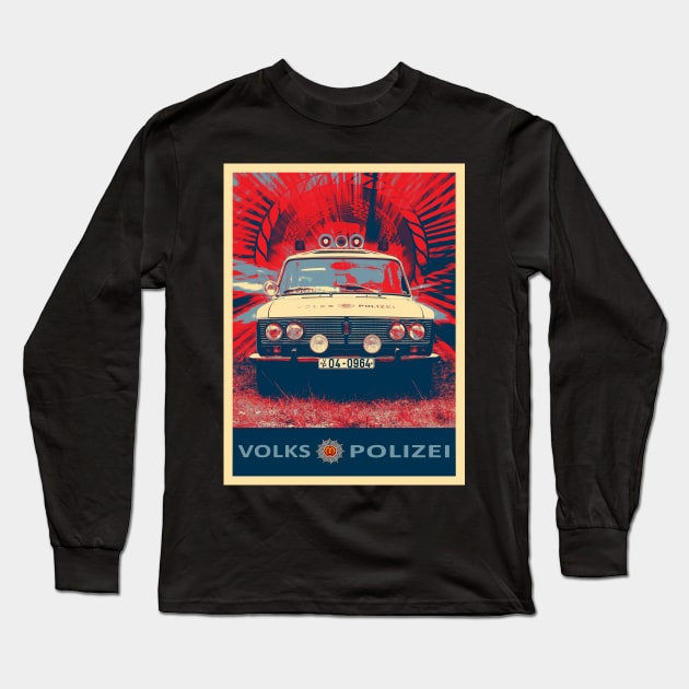 ddr police car - volkspolizei Long Sleeve T-Shirt by hottehue